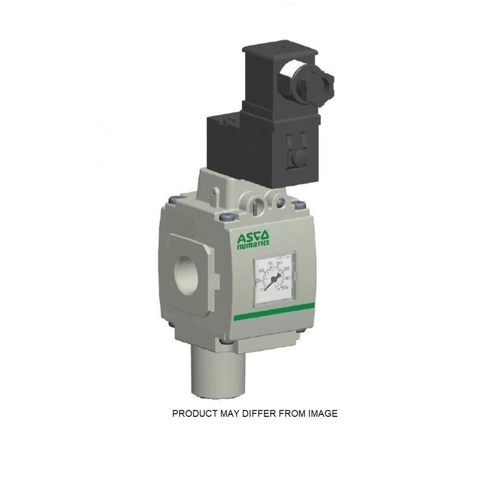 8652A4P04FA0000 NUMATICS/AVENTICS AIR PILOT SLOW START VALVE 652 SERIES 2/2, 1/2" NPT, LP PSI GAUGE