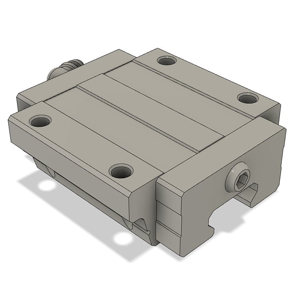 LSD20BK-F1N-N-D-M6 AIRTAC LOW PROFILE RAIL BEARING LSD 20MM SERIES, NORMAL ACCURACY WITH NO PRELOAD (D) STANDARD, TOP MOUNTING FLANGE - NORMAL BODY