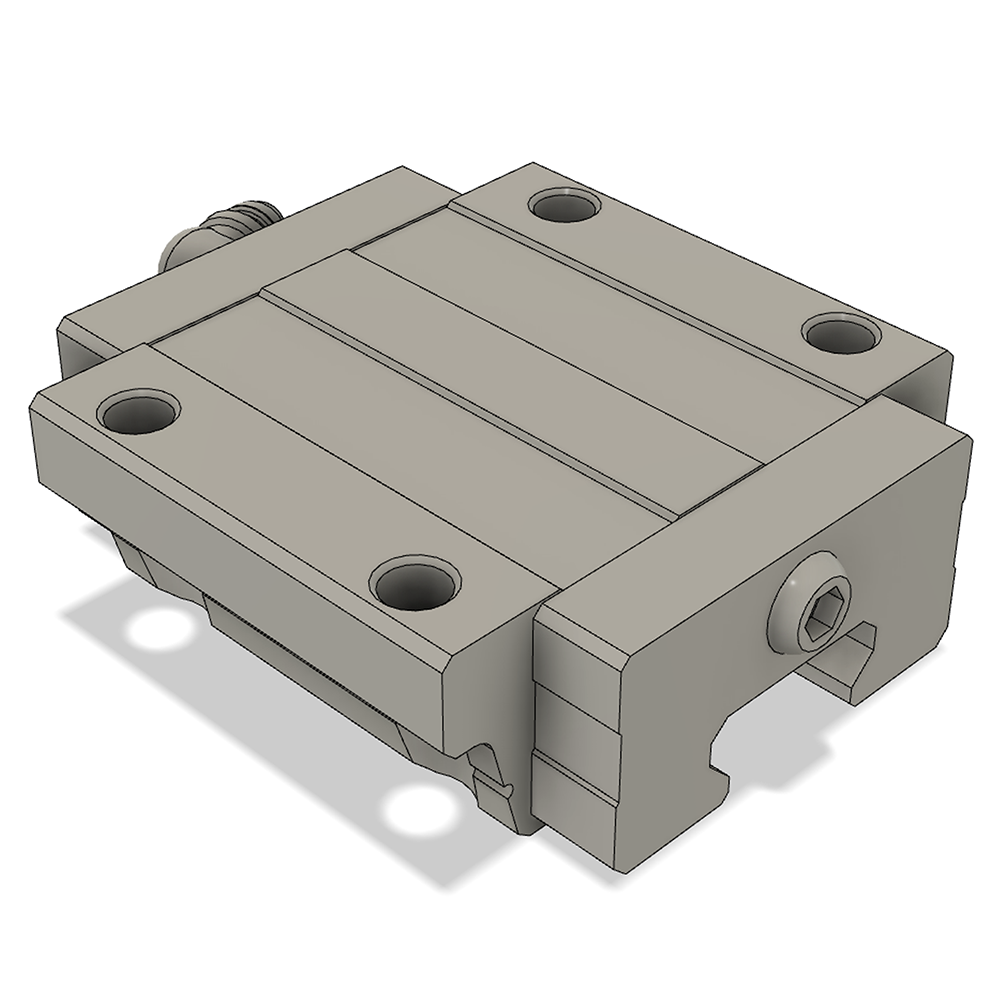 LSD20BK-F2N-N-D-M6 AIRTAC LOW PROFILE RAIL BEARING LSD 20MM SERIES, NORMAL ACCURACY WITH NO PRELOAD (D) STANDARD, BOTTOM MOUNTING FLANGE - NORMAL BODY