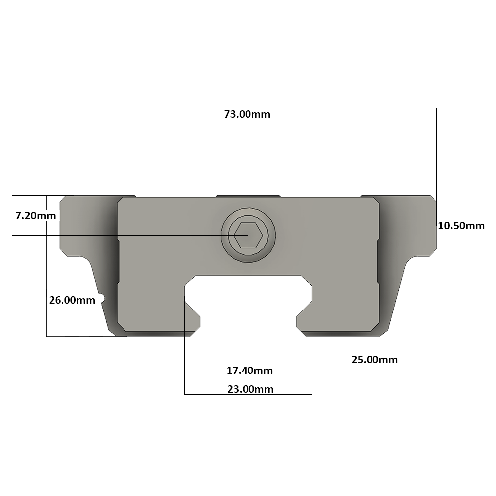 LSD25BK-F1N-N-D-M6 AIRTAC LOW PROFILE RAIL BEARING LSD 25MM SERIES, NORMAL ACCURACY WITH NO PRELOAD (D) STANDARD, TOP MOUNTING FLANGE - NORMAL BODY