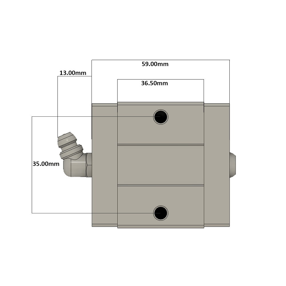 LSD25BK-HS-N-B-M6 AIRTAC LOW PROFILE RAIL BEARING LSD 25MM SERIES, NORMAL ACCURACY WITH LIGHT PRELOAD (B), SQUARE MOUNT - SHORT BODY