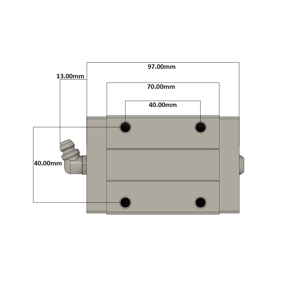 LSD30BK-HN-N-D-M6 AIRTAC LOW PROFILE RAIL BEARING LSD 30MM SERIES, NORMAL ACCURACY WITH NO PRELOAD (D) STANDARD, SQUARE MOUNT - NORMAL BODY