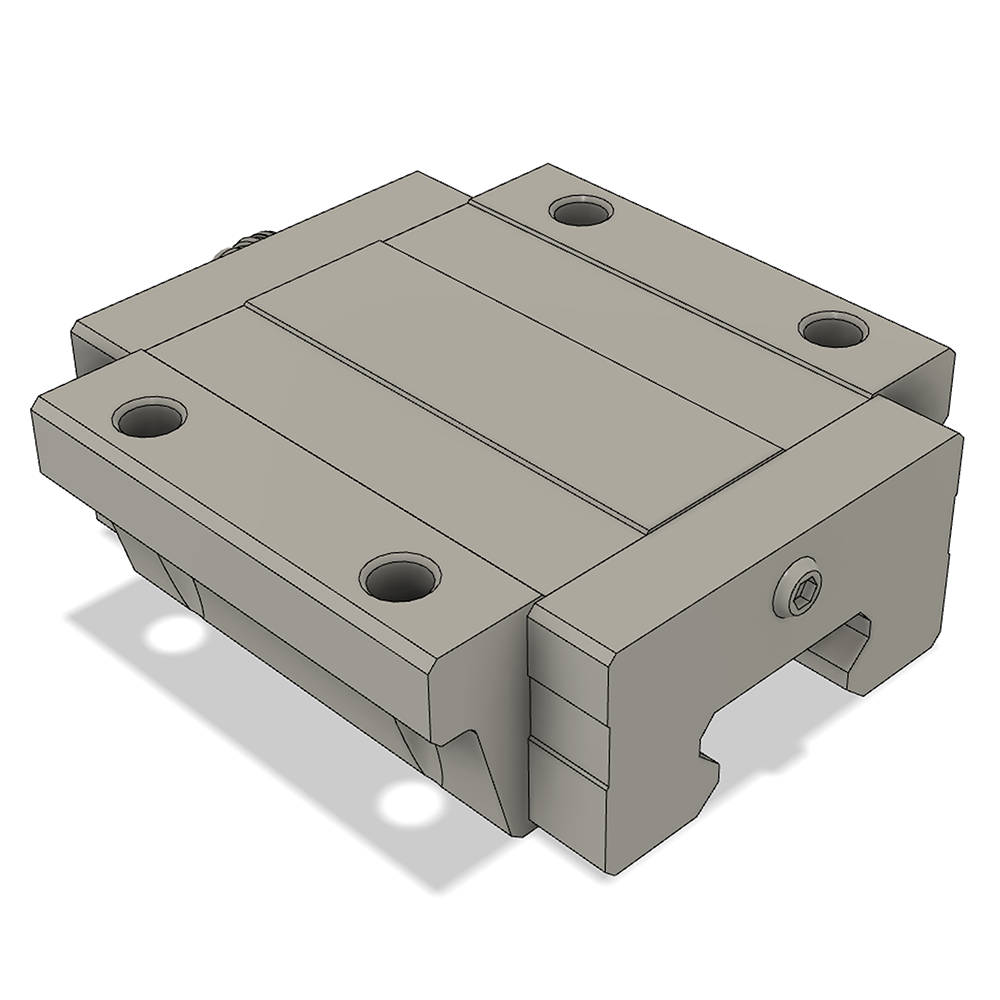 LSD35BK-F2N-N-D-M6 AIRTAC LOW PROFILE RAIL BEARING LSD 35MM SERIES, NORMAL ACCURACY WITH NO PRELOAD (D) STANDARD, BOTTOM MOUNTING FLANGE - NORMAL BODY
