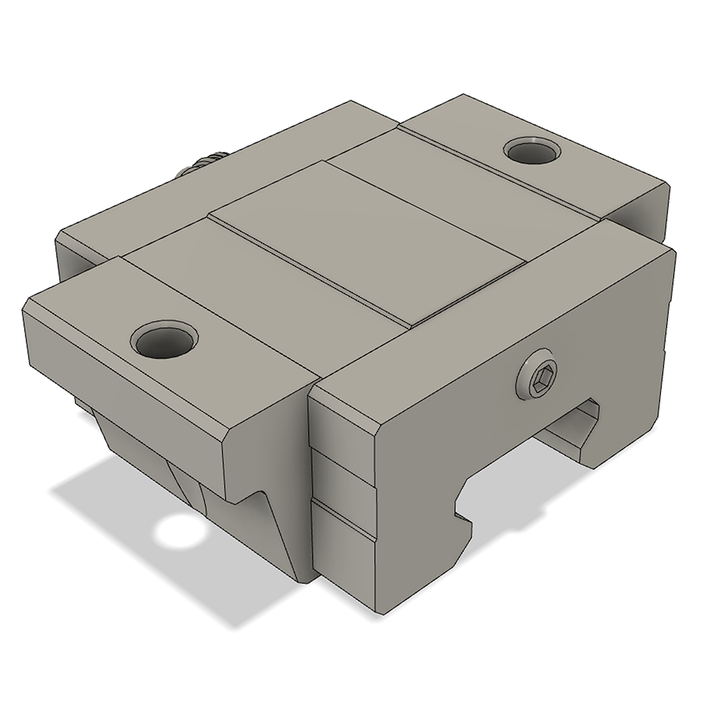 LSD35BK-F2S-N-D-M6 AIRTAC LOW PROFILE RAIL BEARING LSD 35MM SERIES, NORMAL ACCURACY WITH NO PRELOAD (D) STANDARD, BOTTOM MOUNTING FLANGE - SHORT BODY