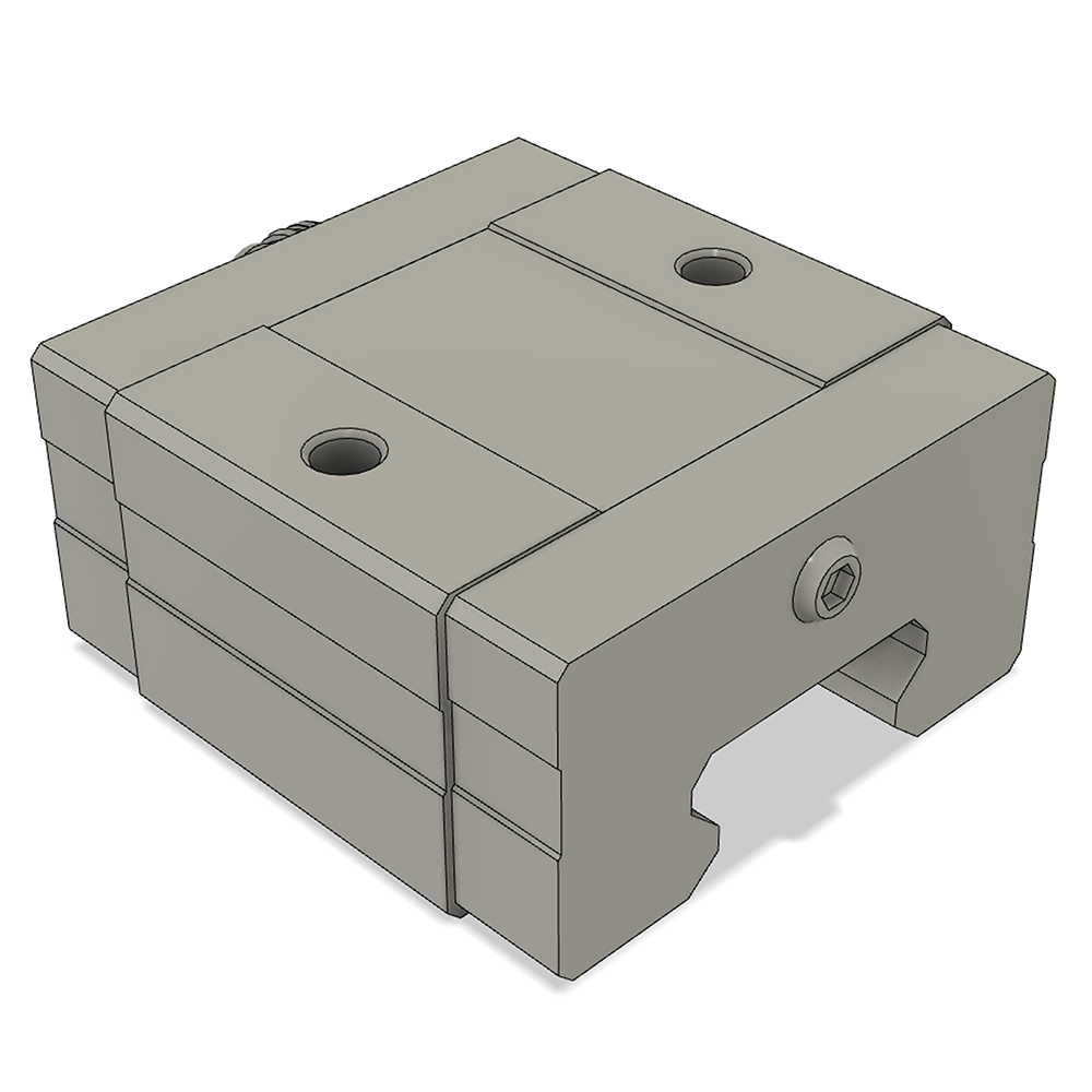 LSD35BK-HS-H-D-M6 AIRTAC LOW PROFILE RAIL BEARING LSD 35MM SERIES, HIGH ACCURACY WITH NO PRELOAD (D) STANDARD, SQUARE MOUNT - SHORT BODY