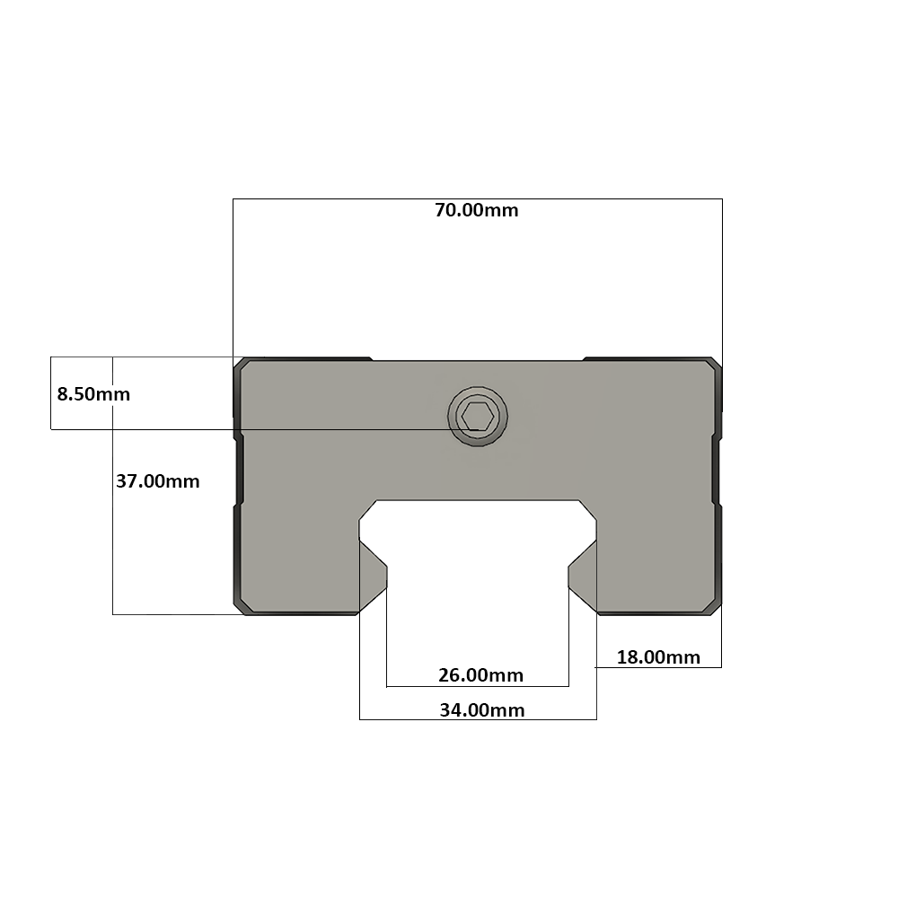 LSD35BK-HS-H-D-M6 AIRTAC LOW PROFILE RAIL BEARING LSD 35MM SERIES, HIGH ACCURACY WITH NO PRELOAD (D) STANDARD, SQUARE MOUNT - SHORT BODY