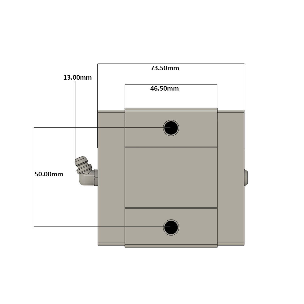LSD35BK-HS-H-D-M6 AIRTAC LOW PROFILE RAIL BEARING LSD 35MM SERIES, HIGH ACCURACY WITH NO PRELOAD (D) STANDARD, SQUARE MOUNT - SHORT BODY