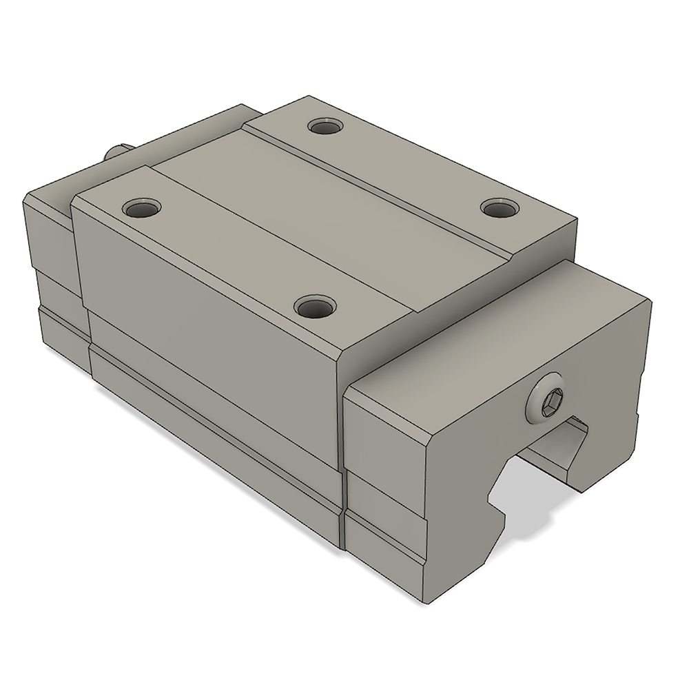 LSH15BK-HN-N-D-M4 AIRTAC PROFILE RAIL BEARING LSH 15MM SERIES, NORMAL ACCURACY WITH NO PRELOAD (D) STANDARD, SQUARE MOUNT - NORMAL BODY