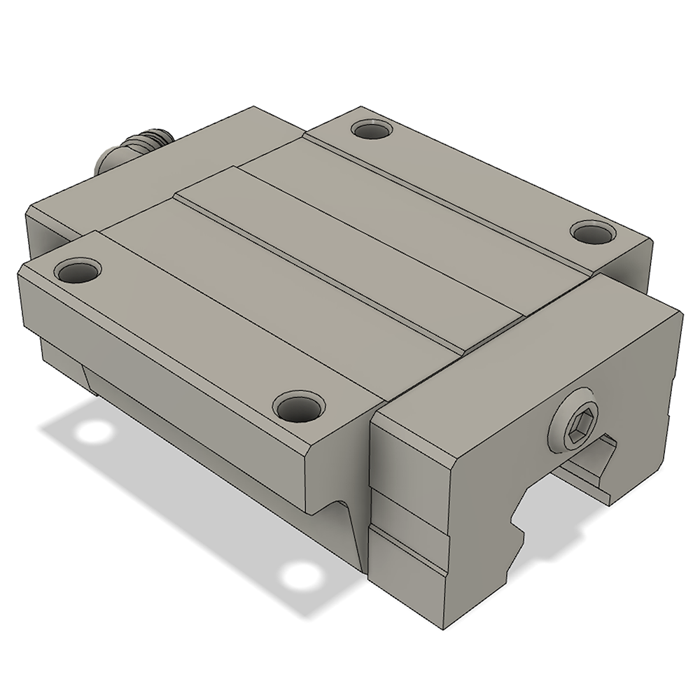 LSH20BK-F1N-N-D-M6 AIRTAC PROFILE RAIL BEARING LSH 20MM SERIES, NORMAL ACCURACY WITH NO PRELOAD (D) STANDARD, TOP MOUNTING FLANGE - NORMAL BODY