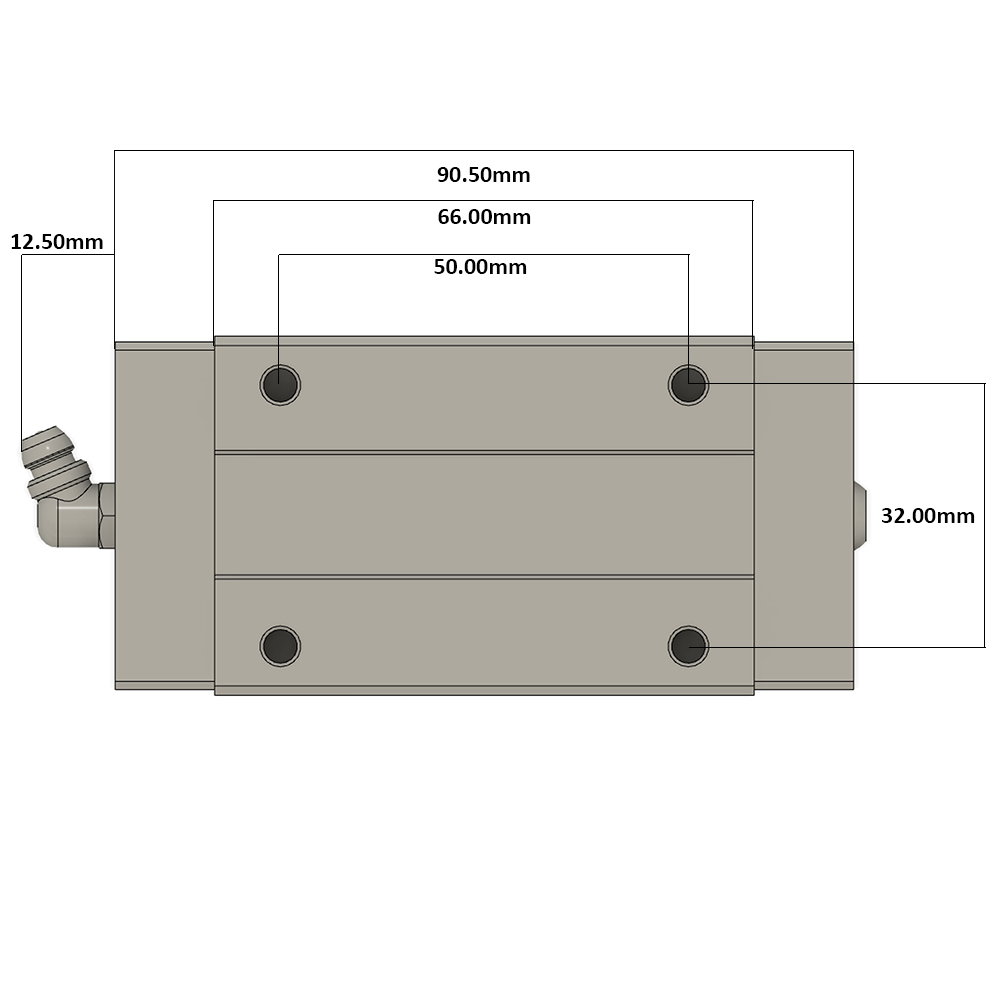 LSH20BK-HL-N-SB-M6 AIRTAC PROFILE RAIL BEARING LSH 20MM SERIES, NORMAL ACCURACY WITH MEDIUMIUM PRELOAD (SB), SQUARE MOUNT - LONG BODY