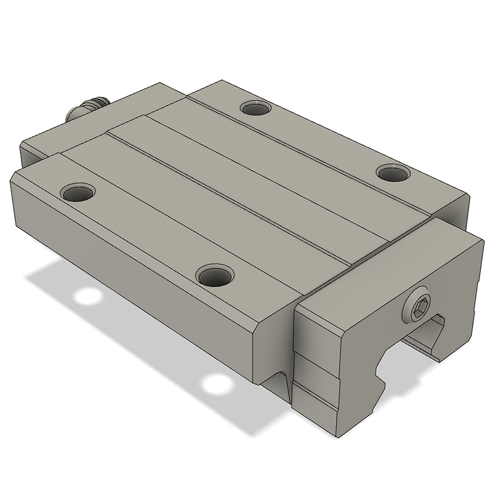 LSH25BK-F1L-N-D-M6 AIRTAC PROFILE RAIL BEARING LSH 25MM SERIES, NORMAL ACCURACY WITH NO PRELOAD (D) STANDARD, TOP MOUNTING FLANGE - LONG BODY