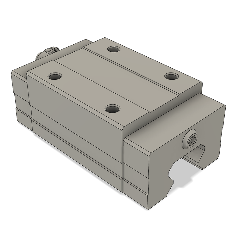 LSH25BK-HN-N-D-M6 AIRTAC PROFILE RAIL BEARING LSH 25MM SERIES, NORMAL ACCURACY WITH NO PRELOAD (D) STANDARD, SQUARE MOUNT - NORMAL BODY