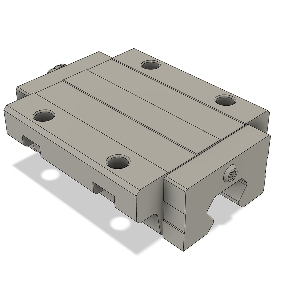 LSH30BK-F2L-H-B-M6 AIRTAC PROFILE RAIL BEARING LSH 30MM SERIES, HIGH ACCURACY WITH LIGHT PRELOAD (B), BOTTOM MOUNTING FLANGE - LONG BODY