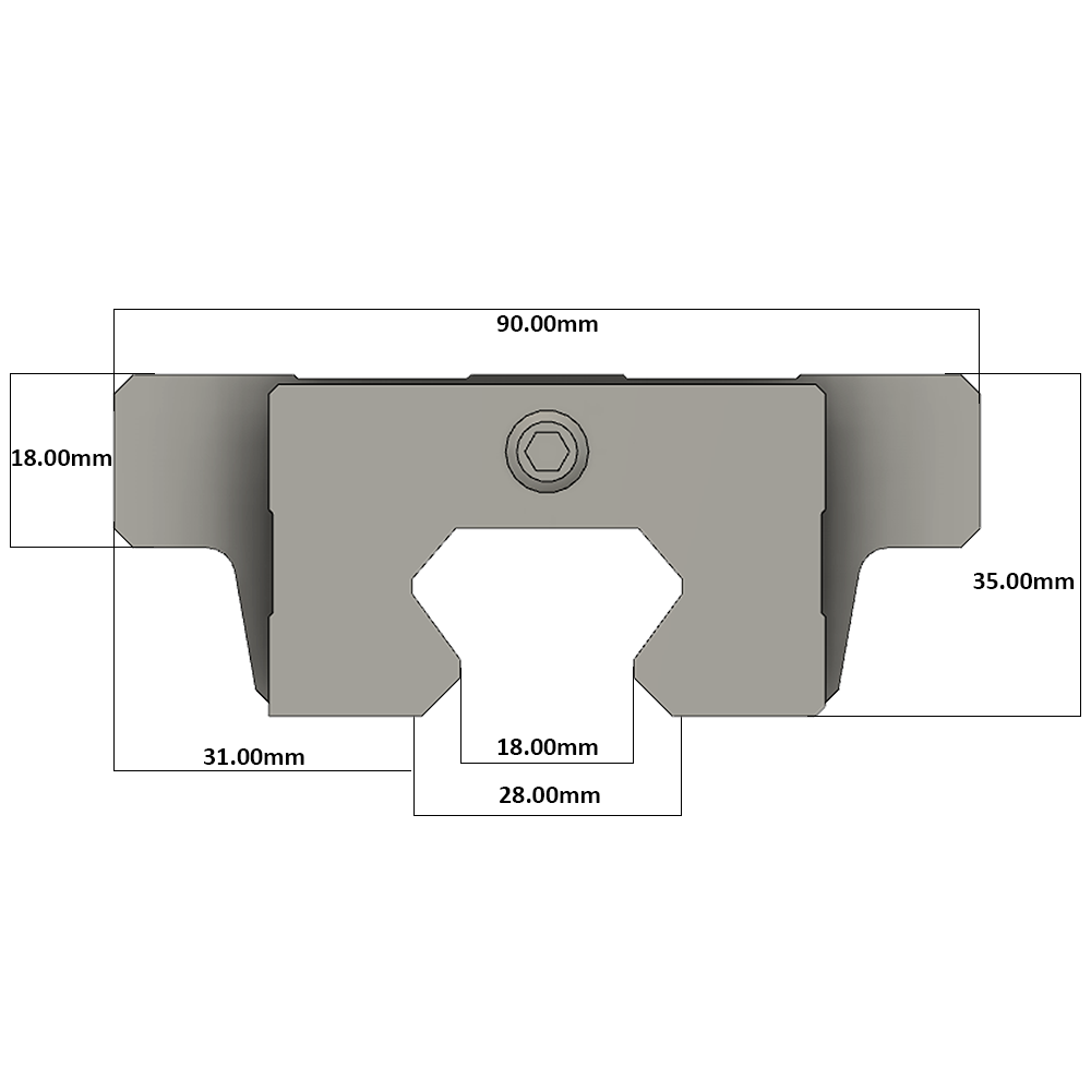 LSH30BK-F2L-H-B-M6 AIRTAC PROFILE RAIL BEARING LSH 30MM SERIES, HIGH ACCURACY WITH LIGHT PRELOAD (B), BOTTOM MOUNTING FLANGE - LONG BODY