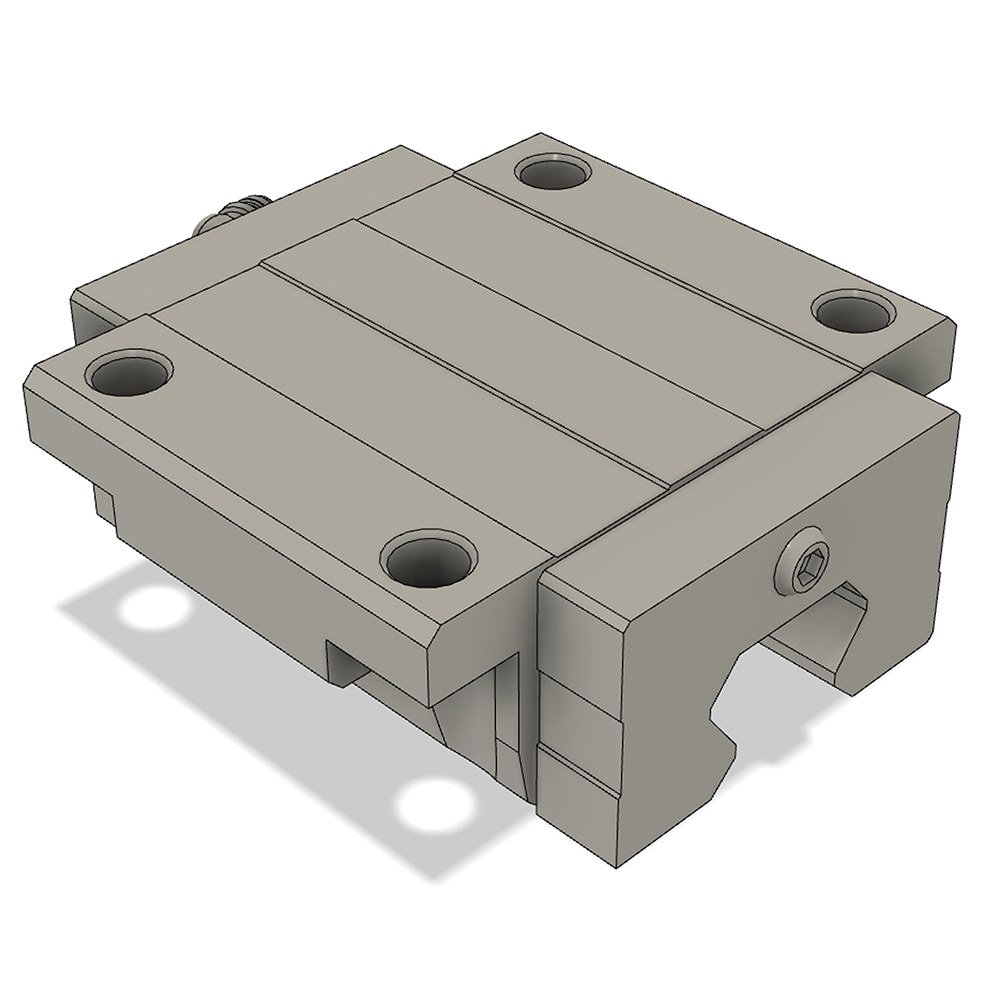 LSH30BK-F2N-N-D-M6 AIRTAC PROFILE RAIL BEARING LSH 30MM SERIES, NORMAL ACCURACY WITH NO PRELOAD (D) STANDARD, BOTTOM MOUNTING FLANGE - NORMAL BODY