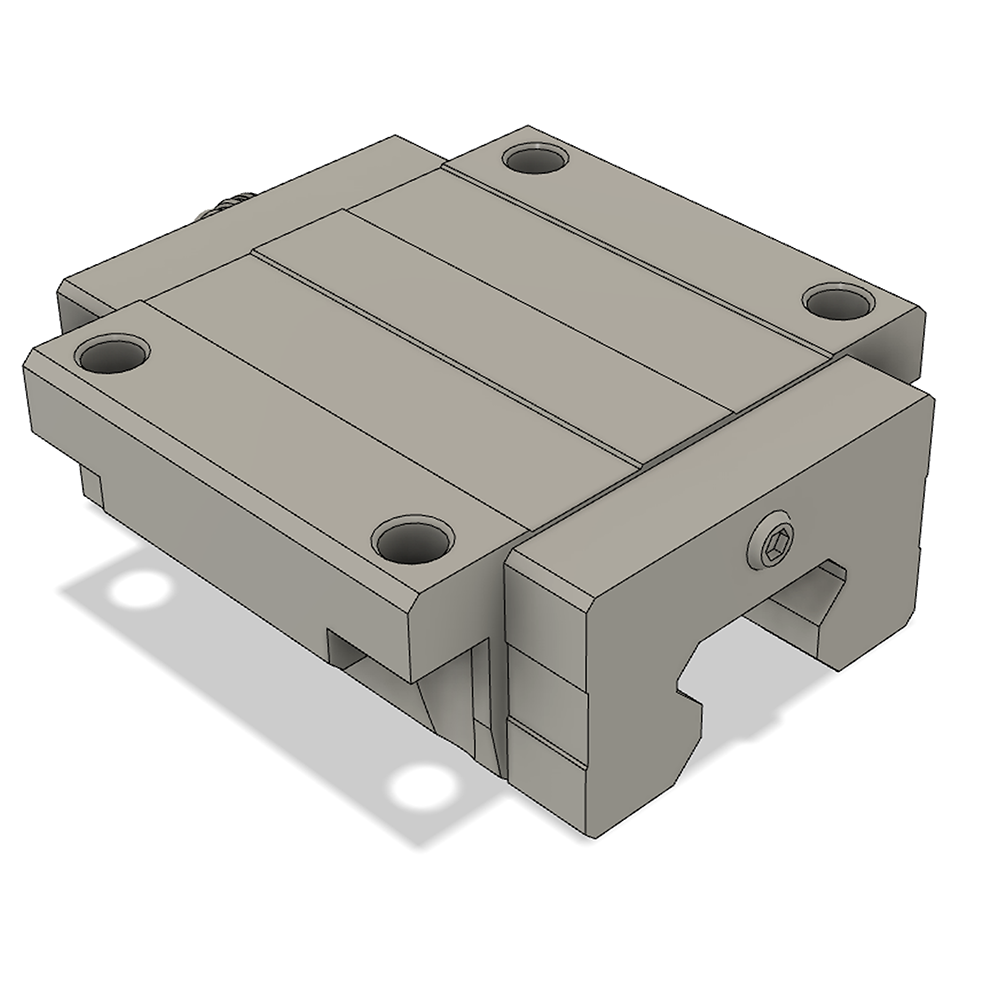 LSH35BK-F2N-N-D-M6 AIRTAC PROFILE RAIL BEARING LSH 35MM SERIES, NORMAL ACCURACY WITH NO PRELOAD (D) STANDARD, BOTTOM MOUNTING FLANGE - NORMAL BODY