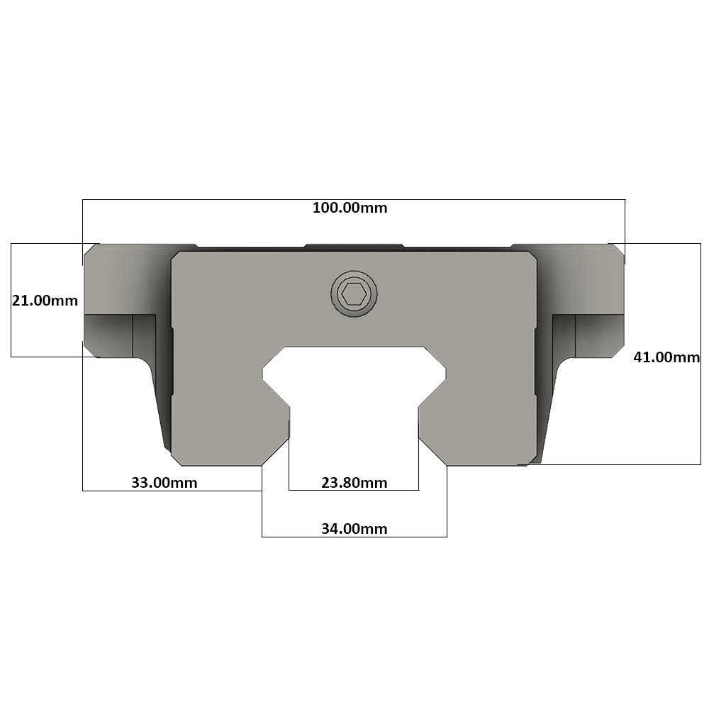 LSH35BK-F2N-N-D-M6 AIRTAC PROFILE RAIL BEARING LSH 35MM SERIES, NORMAL ACCURACY WITH NO PRELOAD (D) STANDARD, BOTTOM MOUNTING FLANGE - NORMAL BODY
