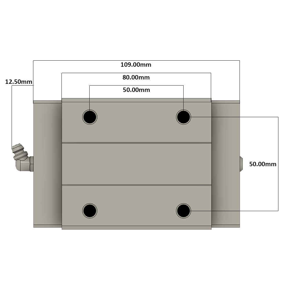 LSH35BK-HN-N-B-M6 AIRTAC PROFILE RAIL BEARING LSH 35MM SERIES, NORMAL ACCURACY WITH LIGHT PRELOAD (B), SQUARE MOUNT - NORMAL BODY