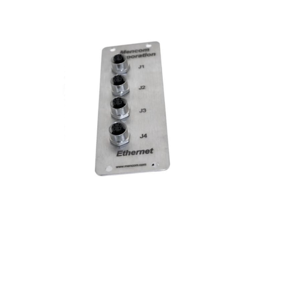 D24-4MDE45-4FR-RJ45 MENCOM ETHERNET RECEPTACLE 4-4 PIN M12/RJ45 60VAC/DC