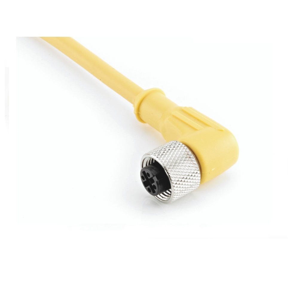 R-FA4TZ-V075 HTM CORDSET 4 PIN M12 FEMALE ELB 5M PVC YE