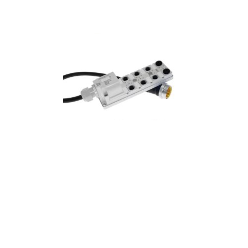 JDC-84P-211-C050 MENCOM JUNCTION BLOCK 8-4 PIN M12 / 5M SIDE PUR BK 48VAC/DC PNP LED