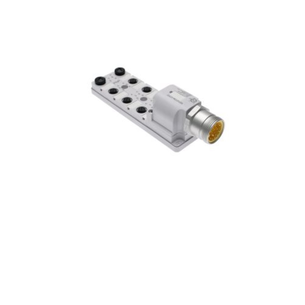 JDC-85P-219-M000 MENCOM JUNCTION BLOCK 8-5 PIN M12 / 19 PIN 1 1/8" MINI SIDE 48VAC/DC PNP LED