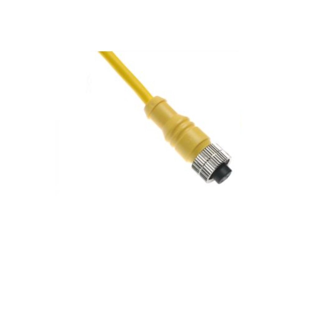 MAC-6FP-10M MENCOM CORDSET 6 PIN M12 FEMALE STR 10M PVC YE 22AWG 300VAC/DC