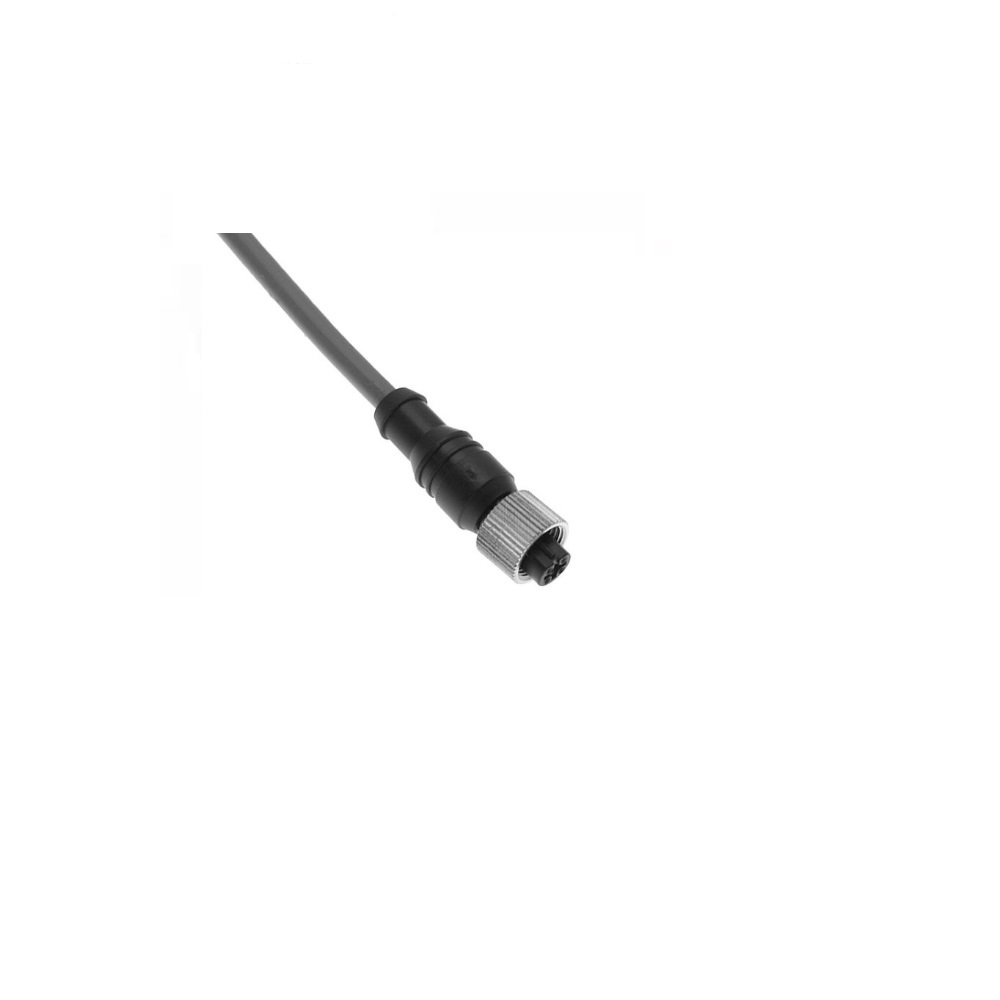 MEC-5FP-2M MENCOM CORDSET 5 PIN M12 (EURO) FEMALE STR 2M PVC GY 22AWG 300VAC/DC