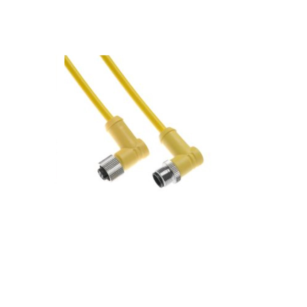 MDC-4MFP-5M-R MENCOM CORDSET 4 PIN M12 M/F ELB 5M PVC YE 22AWG 300VAC/DC