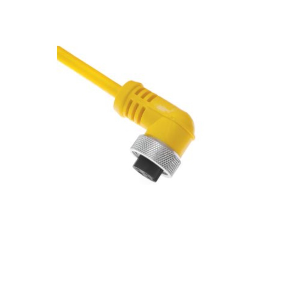 MINC-4FPX-2M-R MENCOM CORDSET 4 PIN 7/8" MINI FEMALE ELB 2M PVC YE 18AWG 300VAC/DC