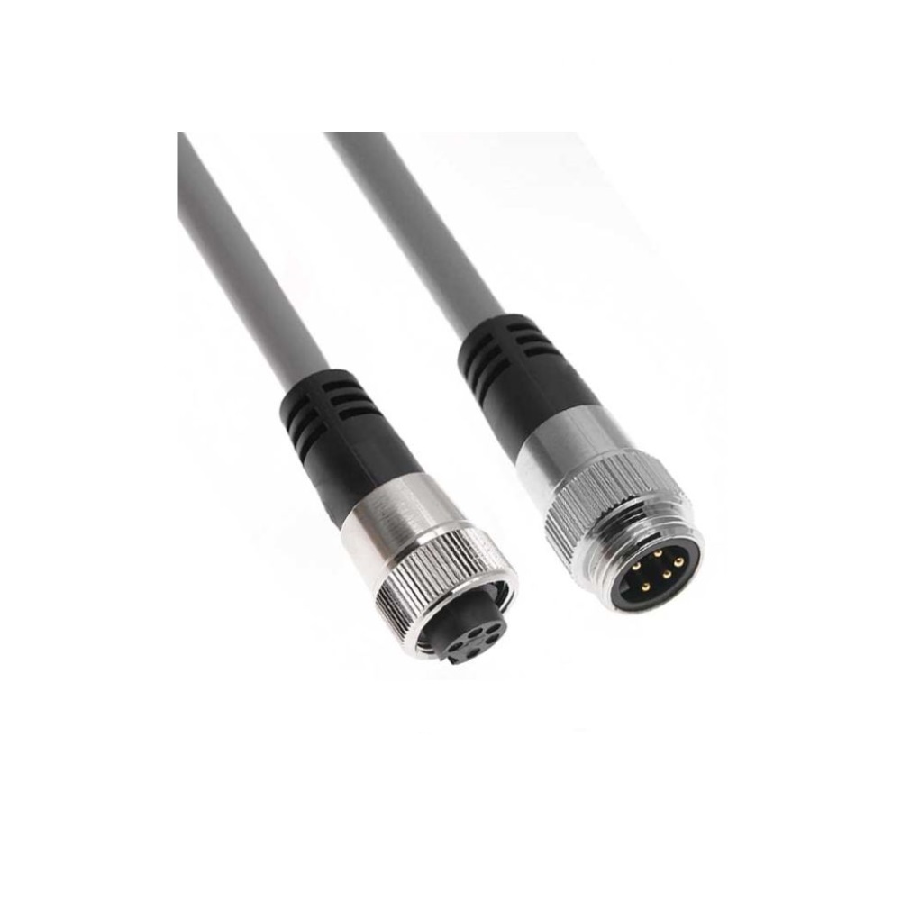 MINH-4MFP-6M MENCOM CORDSET 4 PIN 7/8" MINI M/F STR 6M PVC GY 14AWG 600VAC/DC