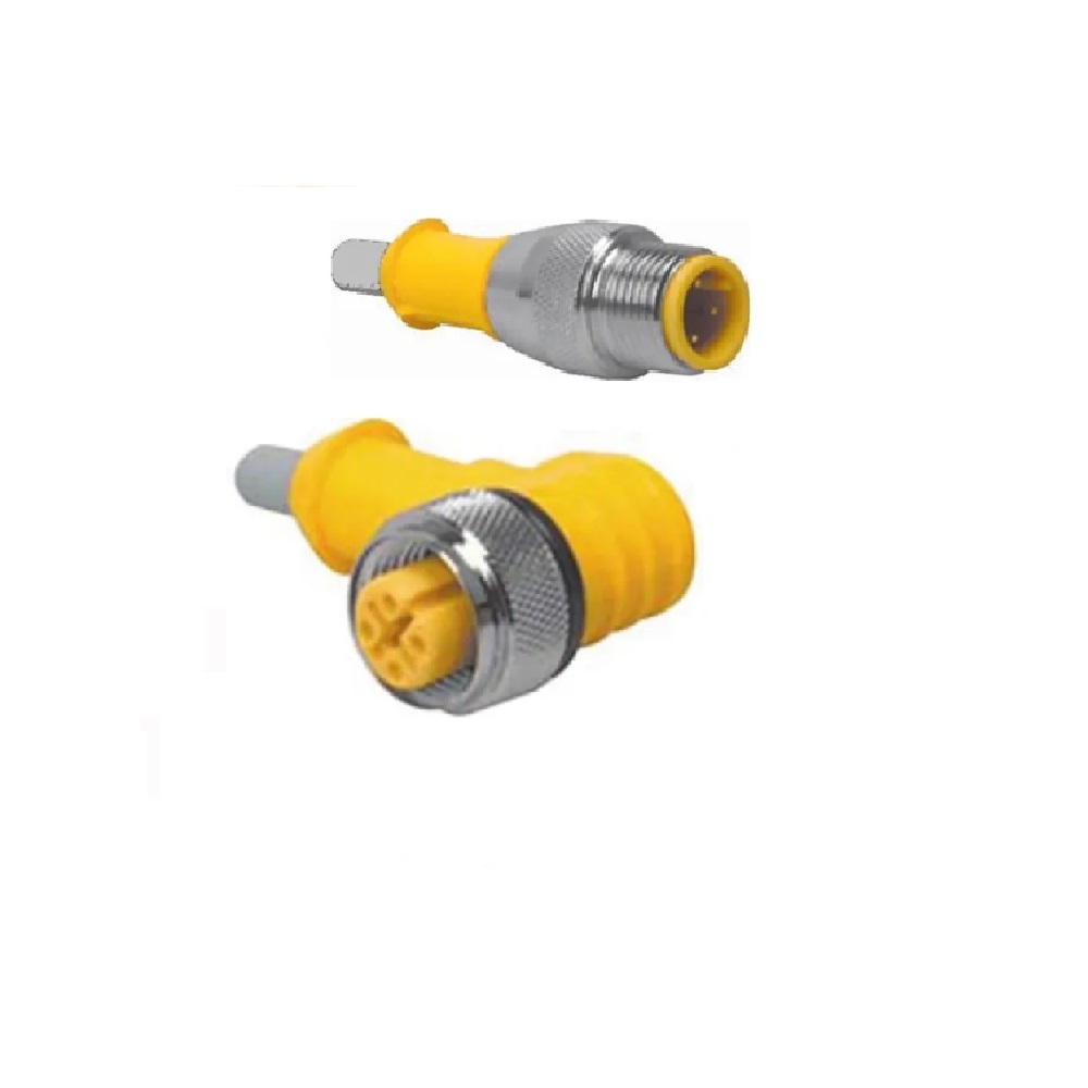 WK 4.4T-3-RS 4.4T TURCK CORDSET 4 PIN M12 F/M ELB/STR 3M PVC GY 22AWG 250VAC/DC