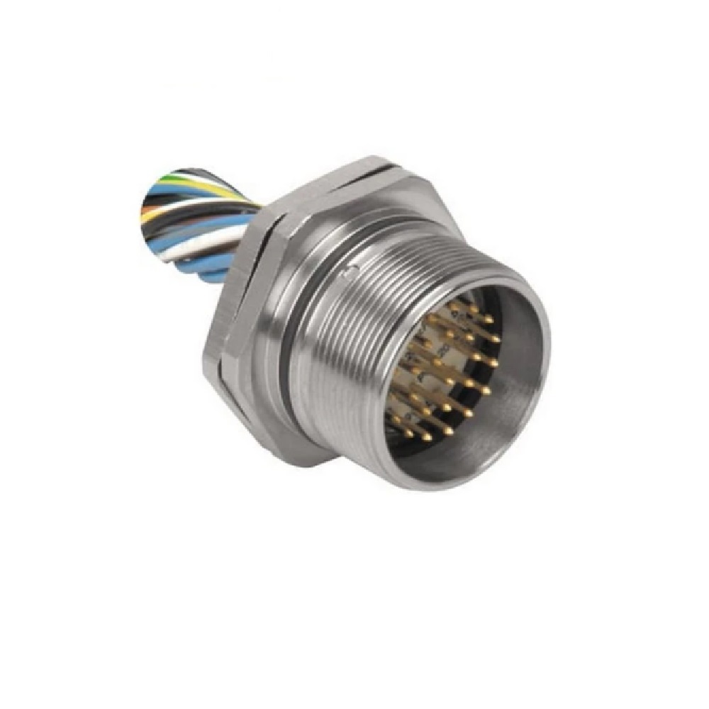 DSF 26-25-0.2 TURCK CIRCULAR CONNECTOR 26 PIN M27 MALE STR FM 0.2M CABLE 22AWG PG21 THR 150VAC/DC
