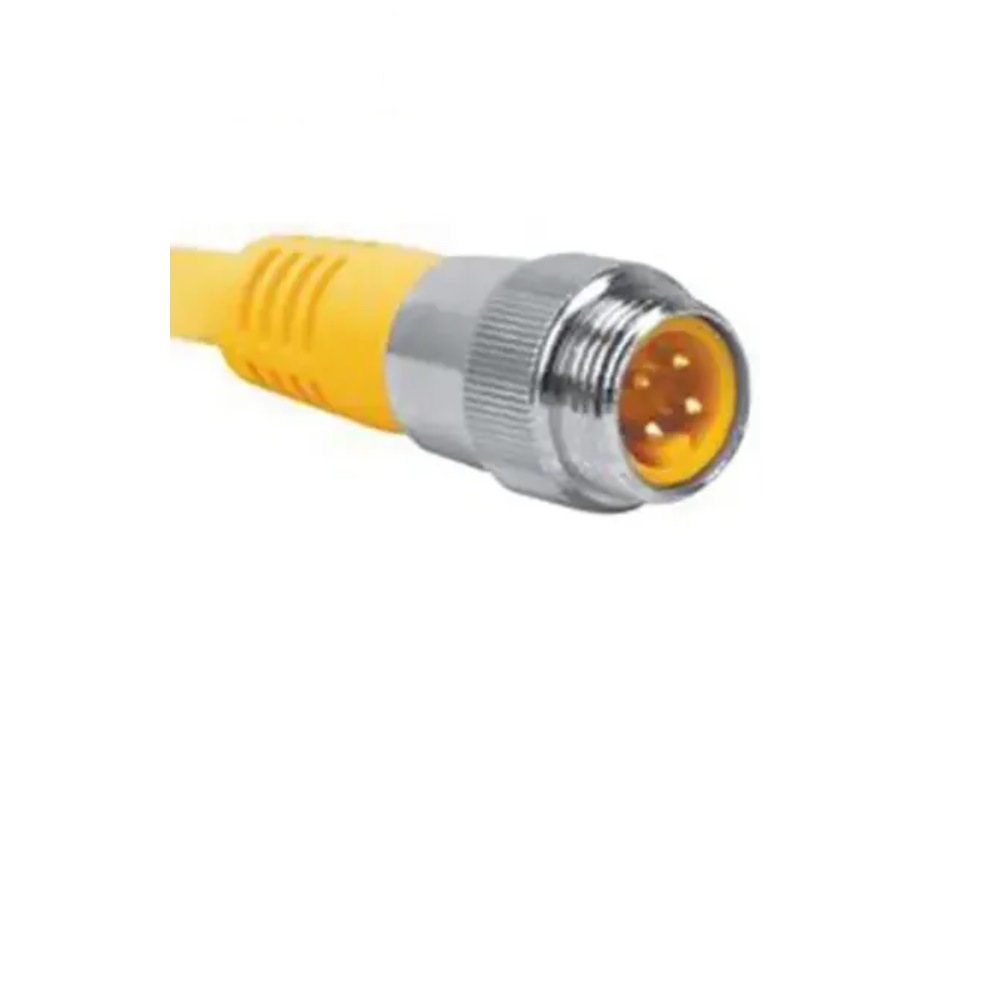 RSM 20-2M TURCK CORDSET 2 PIN 7/8" MINI MALE STR 2M PVC YE 18AWG 300VAC/DC