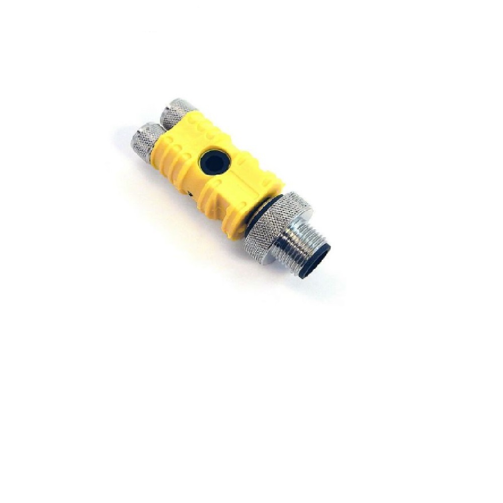 VBRS 4.4-2SKM 3/S857 TURCK SPLITTER 4 PIN "Y" M12 M/F/F 60VAC/75VDC