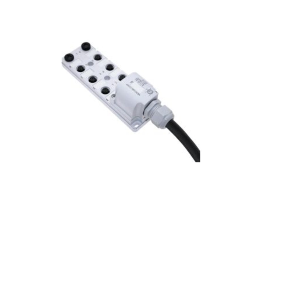 JDC-850-019-C050 MENCOM JUNCTION BLOCK 8-5 PIN M12 / 5M SIDE PUR BK 48VAC/DC