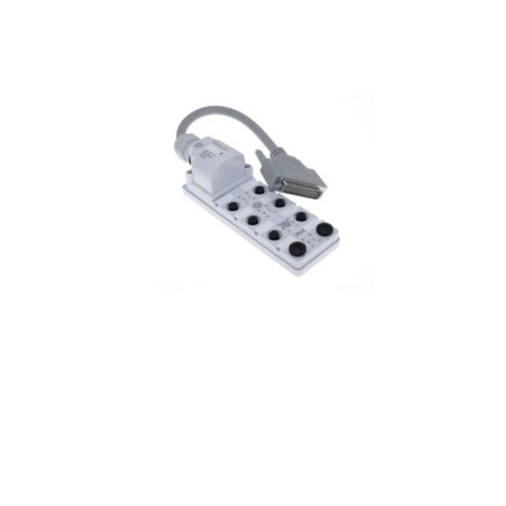 JDC-85P-225-D100-AS MENCOM JUNCTION BLOCK 8-5 PIN M12 / 25 PIN SUB-D SIDE 10M PVC GY 48VAC/DC PNP LED