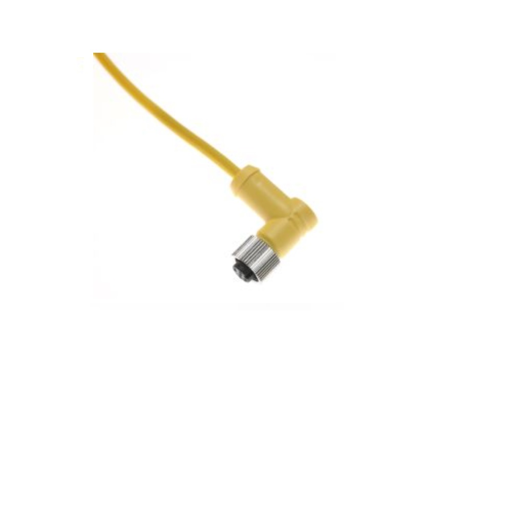 MDC-5FP-2M-R MENCOM CORDSET 5 PIN M12 FEMALE ELB 2M PVC YE 22AWG 300VAC/DC
