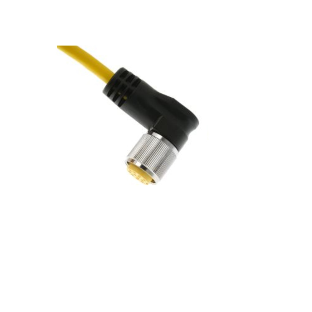 MIN-12FPX-20-R MENCOM CORDSET 12 PIN 1 1/8" MINI FEMALE ELB 20' PVC YE 18AWG 300VAC/DC