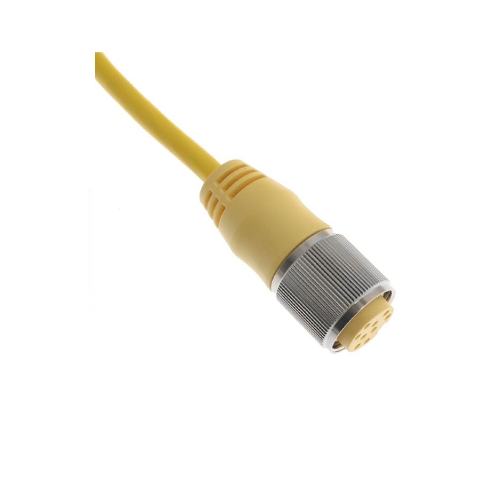MINP-19FP-4M MENCOM CORDSET 19 PIN 1 1/8" MINI FEMALE STR 4M PUR YE 18/22AWG 300VAC/DC
