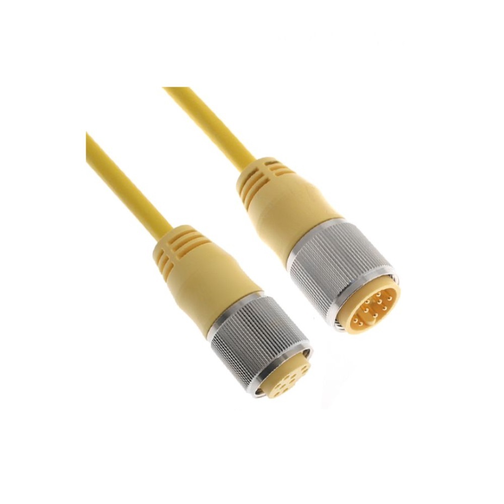 MDNT-4MFP-1M MENCOM CORDSET 4 PIN M12/M8 M/F STR 1M PVC BK 24AWG 60VAC/DC
