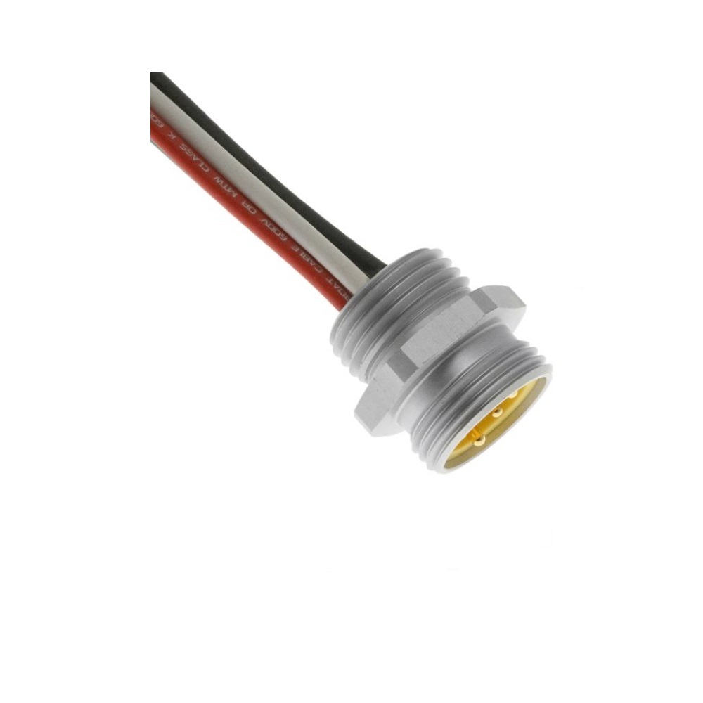 MIN-8MR2-1-18 MENCOM RECEPTACLE 8 PIN 7/8" MINI MALE STR FM 1' 1/2" NPT THR 18AWG 300VAC/DC