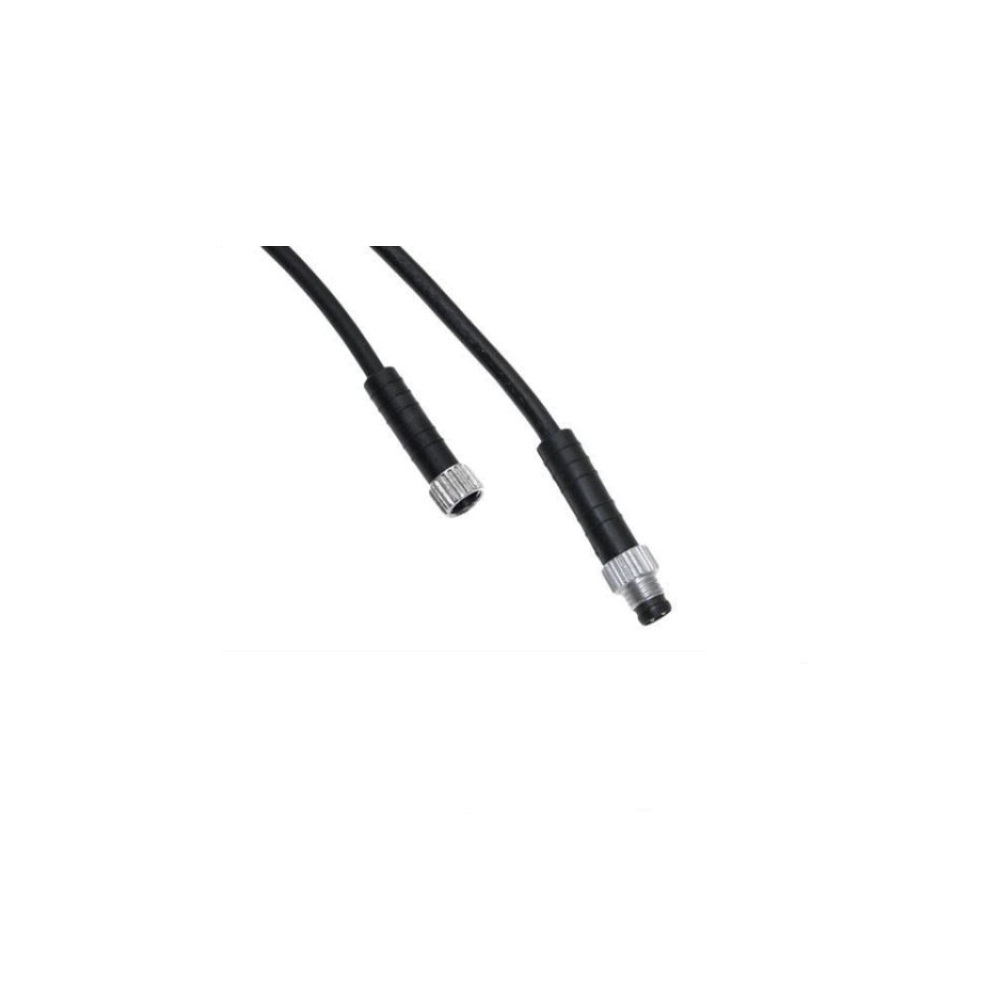NAN-T-3MFP-1M MENCOM CORDSET 3 PIN M8 M/F STR 1M PVC BK 24AWG 60VAC/DC