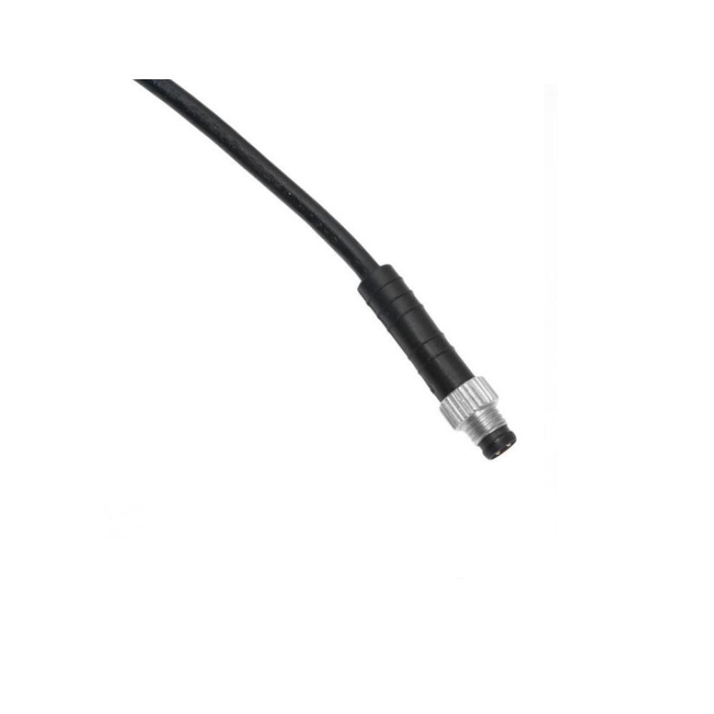 NAN-T-3MP-3M MENCOM CORDSET 3 PIN M8 MALE STR 3M PVC BK 24AWG 60VAC/DC
