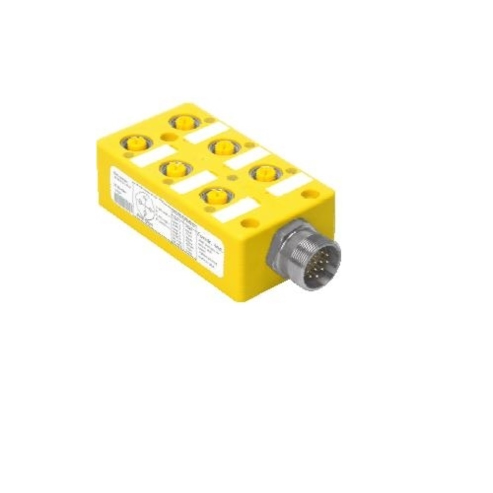 6MB12Z-4P2-CS12H TURCK JUNCTION BLOCK 6-4 PIN M12 / 12 PIN M23 SIDE EXIT 10-30VDC PNP LED