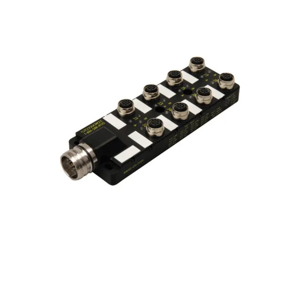 8MB12Z-4-CS12H TURCK JUNCTION BLOCK 8-4 PIN M12 / 12 PIN M23 SIDE EXIT 10-30VDC