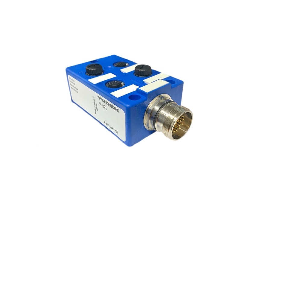 VB 4X1.5N-CS16 TURCK JUNCTION BLOCK 4-4 PIN M12 /16 PIN M23 SIDE EXIT NAMUR 100 VDC LED