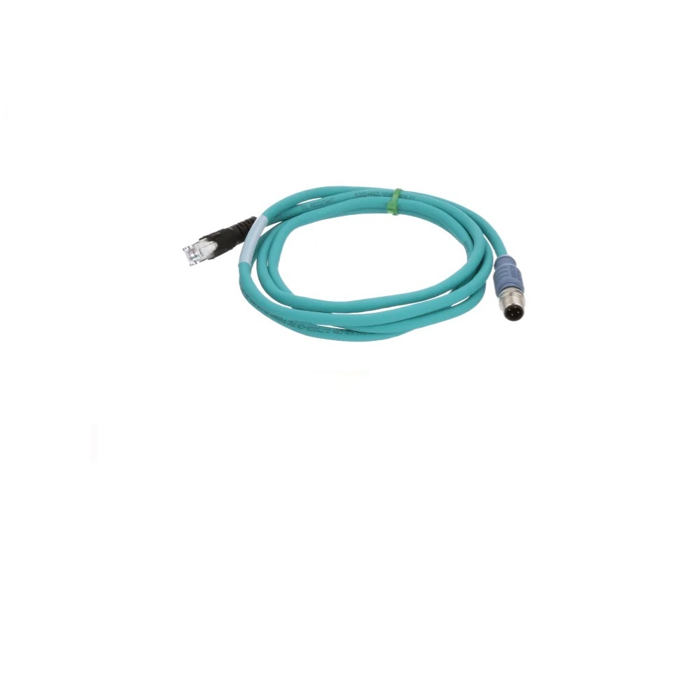 RSSD RJ45S 441-1M TURCK ETHERNET CORDSET 8 PIN M12/RJ45 M/M 1M TPU TEAL 24AWG 42VAC/DC
