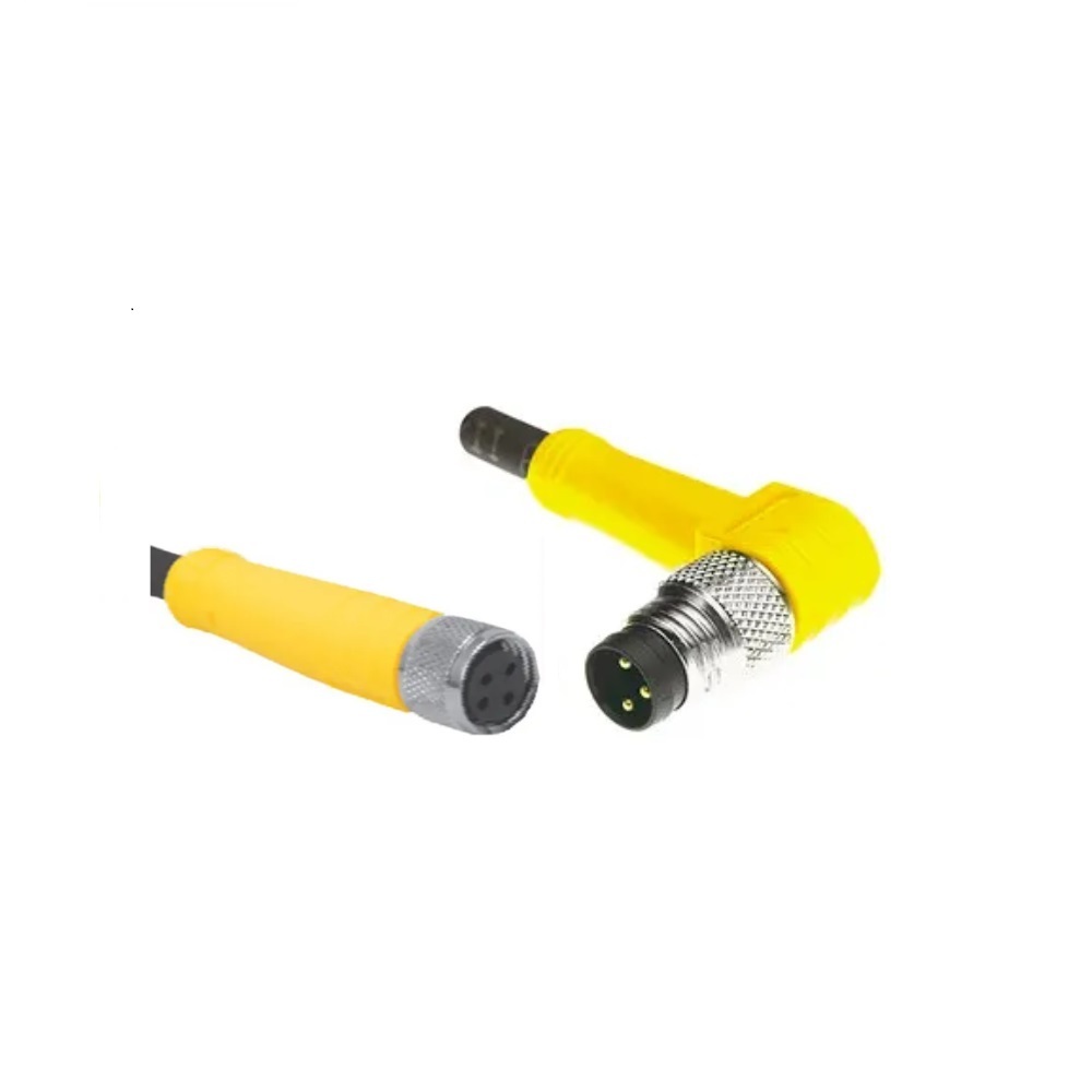 PKG 3M-4-PSW 3M/S90/S101 TURCK CORDSET 3 PIN M8 F/M STR/ELB 4M TPU BK HI-FLEX 24AWG 125VAC/DC