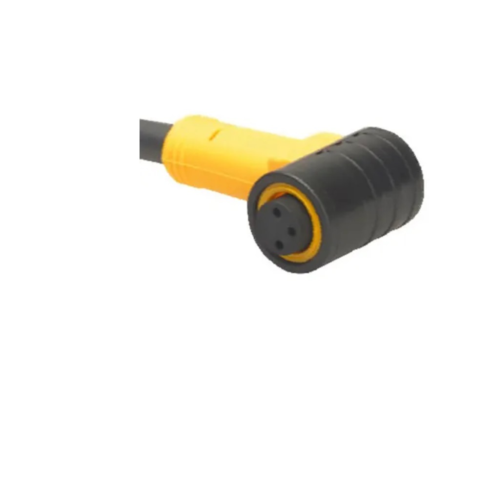 PKW 6Z-4/S90/S618 TURCK CORDSET 6 PIN M8 FEMALE ELB 4M PVC BK HI-FLEX 26AWG 125VAC/DC